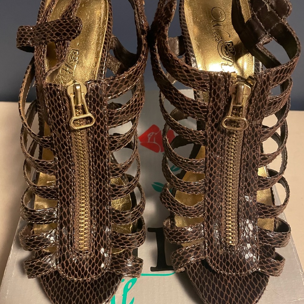 Snake skin heels